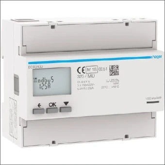 HAGER ECR310D Elektriciteitsmeter 107 mm