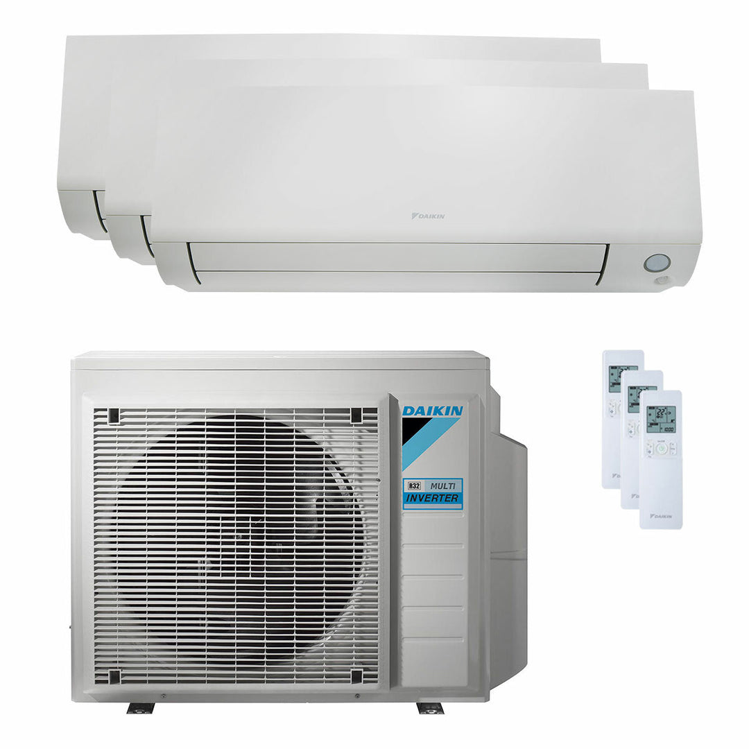 Daikin Perfera All Seasons 12000+12000+18000 BTU – Multisplit-Klimagerät (3 Innengeräte), 8/9,6 kW, R32, A++/A+, WLAN