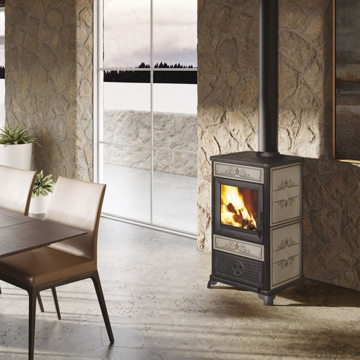 EK63 Gruppo Edilkamin – Holzofen, 11 kW, Taupe