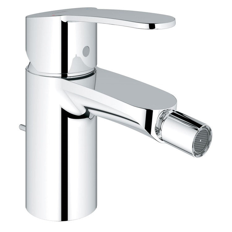 Grohe Einhand-Bidetmischer H. 14 cm, mit Wassersparfunktion und Abfluss, Chromoberfläche EUROSTYLE COSMOPOLITAN 33565002