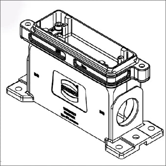 HARTING 19400241273 Gehaeuse fuer rechteckige Steckverbinder 80 mm
