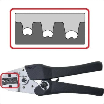 HAUPA 210762/E Presseinsatz fuer Crimpzange Kabelschuh-Verbinder, Aderendhuelse, Schirmanschluss