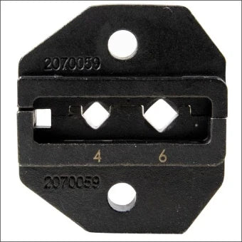 HAUPA 212007 Presseinsatz fuer Crimpzange Kabelschuh-Verbinder, Aderendhuelse, Schirmanschluss