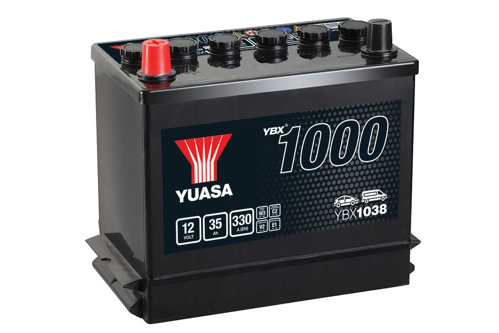 Yuasa Autobatterie YBX1038 12V 35Ah 300A (YBX1000 Serie)