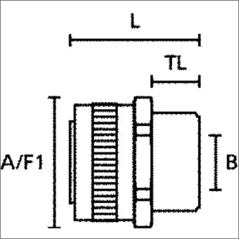 HELLERMANN 166-30327 Verschraubung fuer metalen kabelbeschermslang