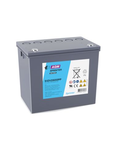 Exide Sprinter S12V2800PP Bleiakku mit 12 V und 69,5 Ah