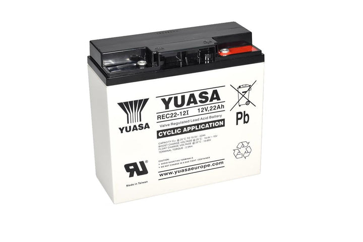 Yuasa REC22-12I Cyclic Industriebatterie 12 V 22 Ah