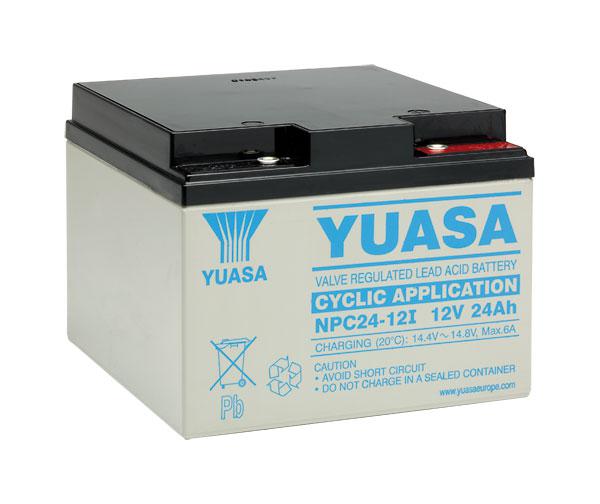 Yuasa Bleiakku mit 12V und 24Ah - NPC24-12I