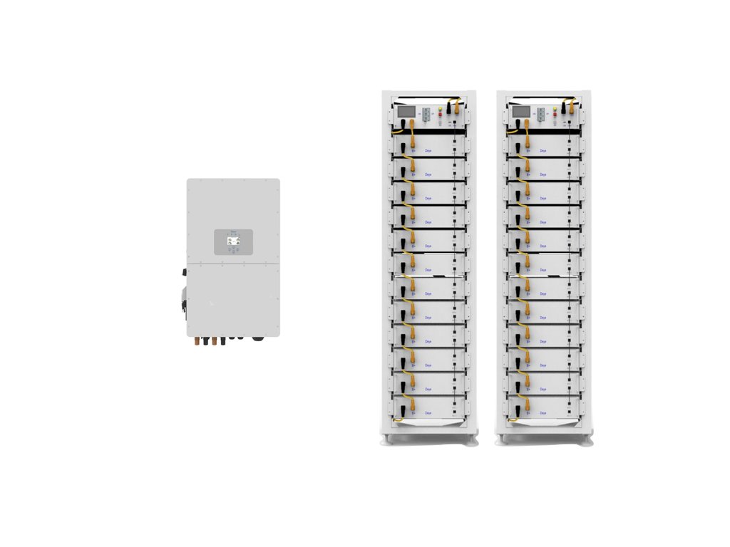 Deye Hochvolt-Speicherset SUN-50K-SG01HP3-EU-BM4 + 20× BOS-G 5.1 Pro (50 kW / 102,4 kWh)