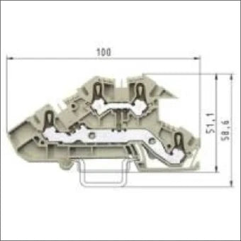 WIELAND 56.203.8953.0 Mehrstock-Installationsreihenklemme 5 mm