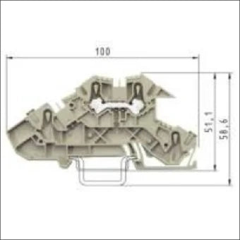 WIELAND 56.203.9653.0 Mehrstock-Installationsreihenklemme 5 mm