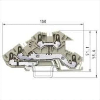 WIELAND 56.203.9853.0 Mehrstock-Installationsreihenklemme 5 mm