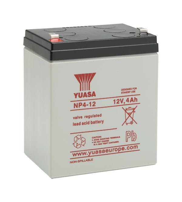 Yuasa Bleiakku mit 12V und 4Ah - NP4-12