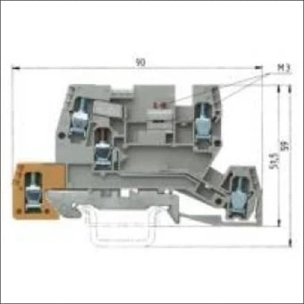 WIELAND 56.404.9155.0 Mehrstock-Installationsreihenklemme 6 mm