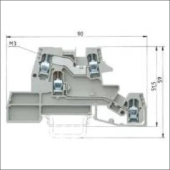 WIELAND 56.404.9755.0 Mehrstock-Installationsreihenklemme 6 mm