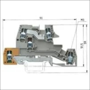 WIELAND 56.404.9855.0 Mehrstock-Installationsreihenklemme 6 mm