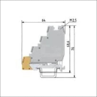WIELAND 56.503.7355.0 Sensor/actorReihenklemme 68.6 mm