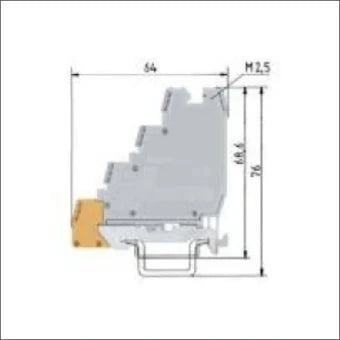 WIELAND 56.503.7455.0 Sensor/actorReihenklemme 68.6 mm