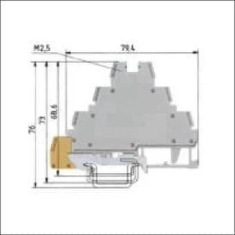 WIELAND 56.503.8355.0 Sensor/actorReihenklemme 68.6 mm