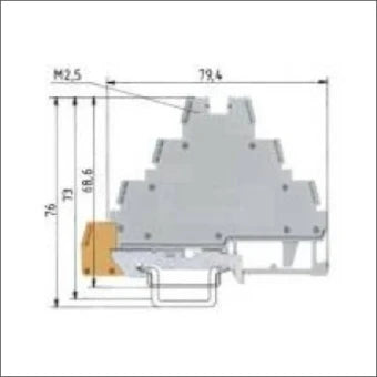 WIELAND 56.503.8455.0 Sensor/actorReihenklemme 68.6 mm