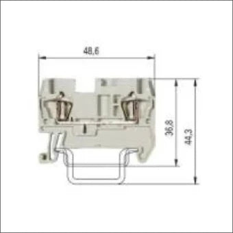 WIELAND 56.702.0053.0 Durchgangsreihenklemme 4 mm