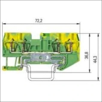 WIELAND 56.702.9153.0 AardReihenklemme 4 mm