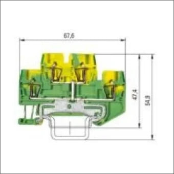 WIELAND 56.702.9253.0 AardReihenklemme 4 mm