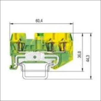 WIELAND 56.702.9353.0 AardReihenklemme 4 mm