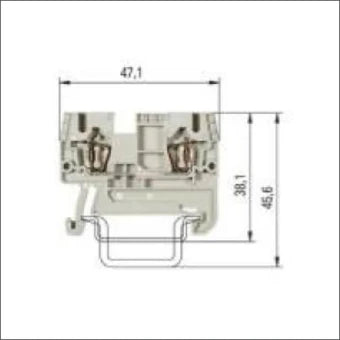 WIELAND 56.703.0055.0 Durchgangsreihenklemme 5 mm