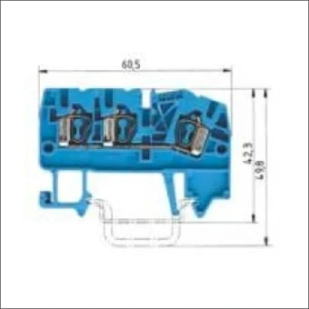 WIELAND 56.703.5053.6 Durchgangsreihenklemme 5 mm