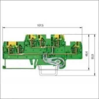 WIELAND 56.703.6255.0 AardReihenklemme 5 mm