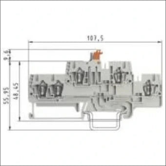 WIELAND 56.703.6555.0 ScheidingsReihenklemme 5 mm
