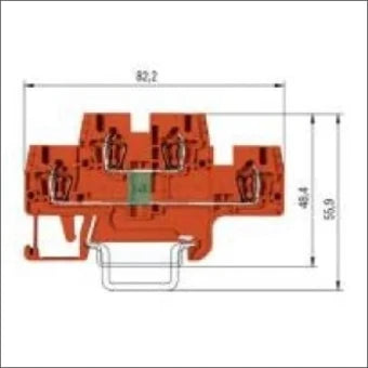 WIELAND 56.703.8155.9 ComponentenReihenklemme 5 mm