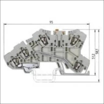 WIELAND 56.703.8653.0 Mehrstock-Installationsreihenklemme 5 mm
