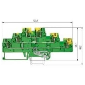 WIELAND 56.703.8855.0 AardReihenklemme 5 mm