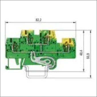 WIELAND 56.703.8955.0 AardReihenklemme 5 mm