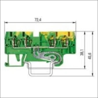 WIELAND 56.703.9155.0 AardReihenklemme 5 mm