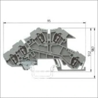 WIELAND 56.703.9453.0 Mehrstock-Installationsreihenklemme 5 mm