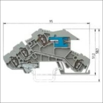 WIELAND 56.703.9553.0 Mehrstock-Installationsreihenklemme 5 mm