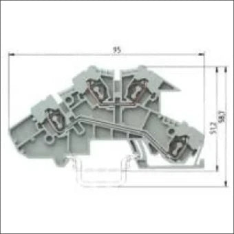 WIELAND 56.703.9753.0 Mehrstock-Installationsreihenklemme 5 mm