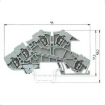 WIELAND 56.703.9853.0 Mehrstock-Installationsreihenklemme 5 mm