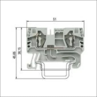 WIELAND 56.704.0055.0 Durchgangsreihenklemme 6 mm