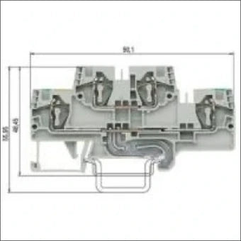 WIELAND 56.704.7755.0 Durchgangsreihenklemme 6 mm