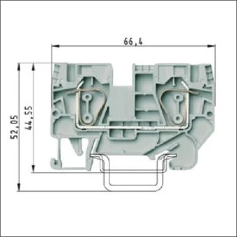 WIELAND 56.706.0055.0 Durchgangsreihenklemme 8 mm