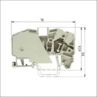 WIELAND 56.710.0053.0 Durchgangsreihenklemme 10 mm