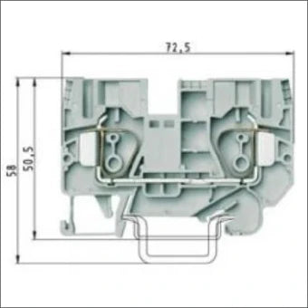 WIELAND 56.710.0055.0 Durchgangsreihenklemme 10 mm