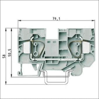 WIELAND 56.716.0055.0 Durchgangsreihenklemme 12 mm