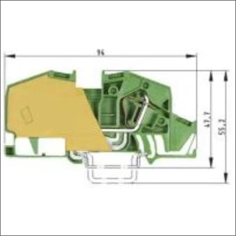 WIELAND 56.716.9155.0 AardReihenklemme 12 mm