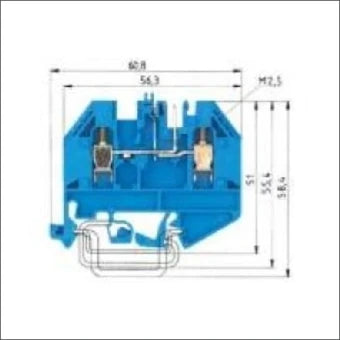 WIELAND 57.503.2555.6 Durchgangsreihenklemme 5 mm