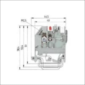 WIELAND 57.503.2855.0 Durchgangsreihenklemme 5 mm